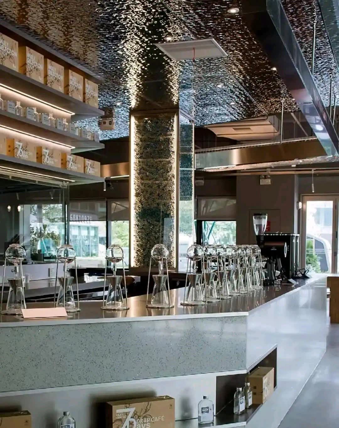 Water Ripple panel installed - ceiling application