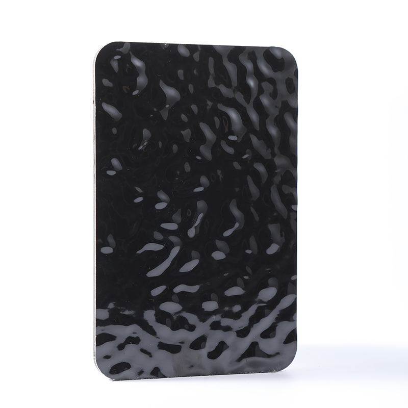 Water Ripple panel - black finish sample