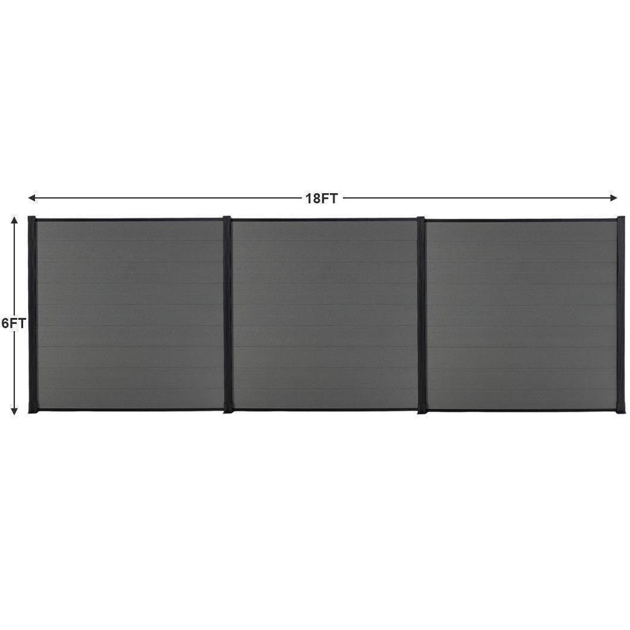 Composite Fence Co-Extrusion Black - Additional View