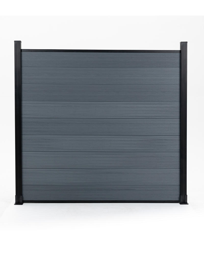 Composite Fence Co-Extrusion Light Gray Color - Close Up Detail