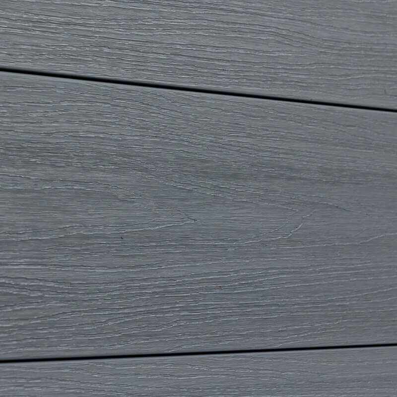 Composite Fence Co-Extrusion Light Gray Color - Angle View