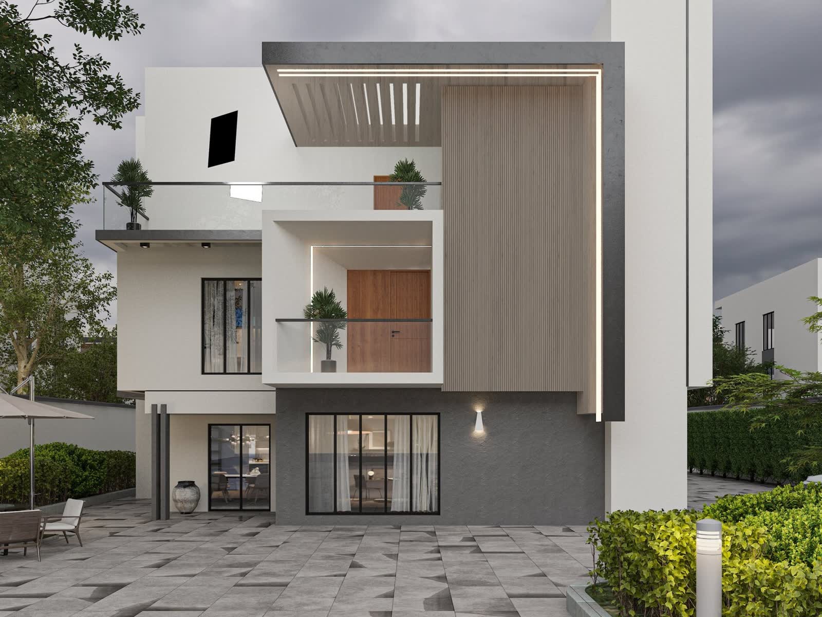 Ancient Wood Composite Wide Exterior Cladding - Close Up Detail