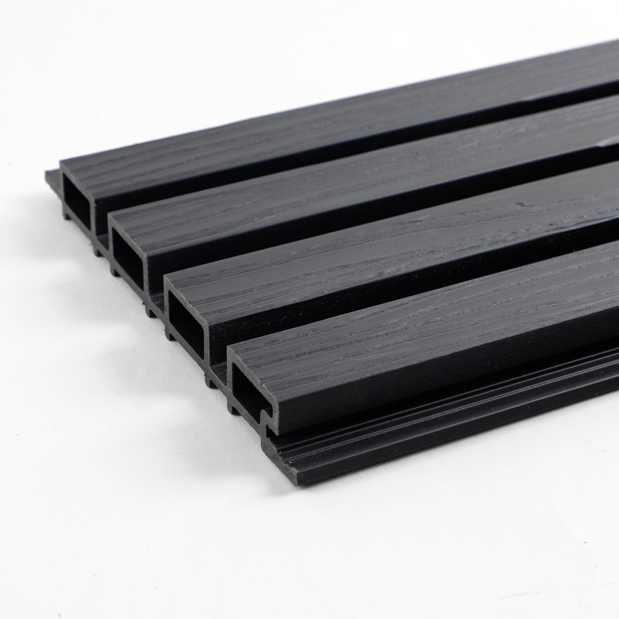 Black Composite Wide Exterior Cladding 5 Pc Box 34 4 Sq Ft - Angle View