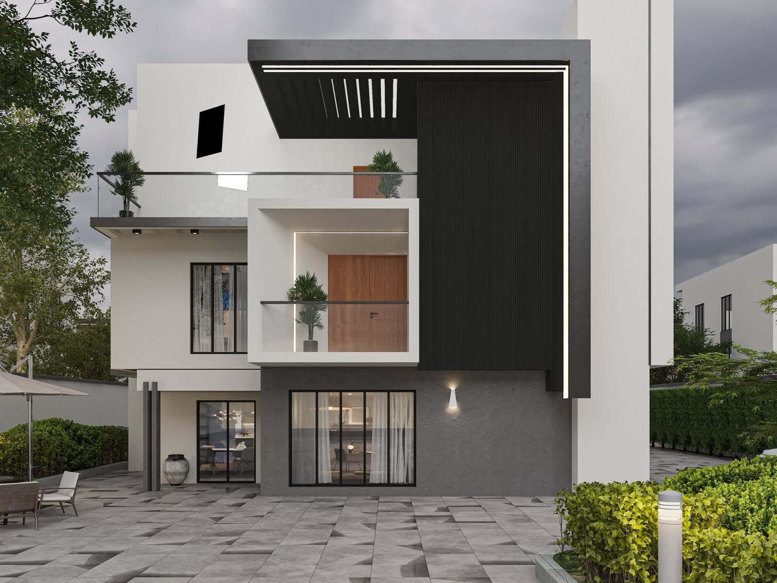 Black Composite Wide Exterior Cladding 5 Pc Box 34 4 Sq Ft - Additional View