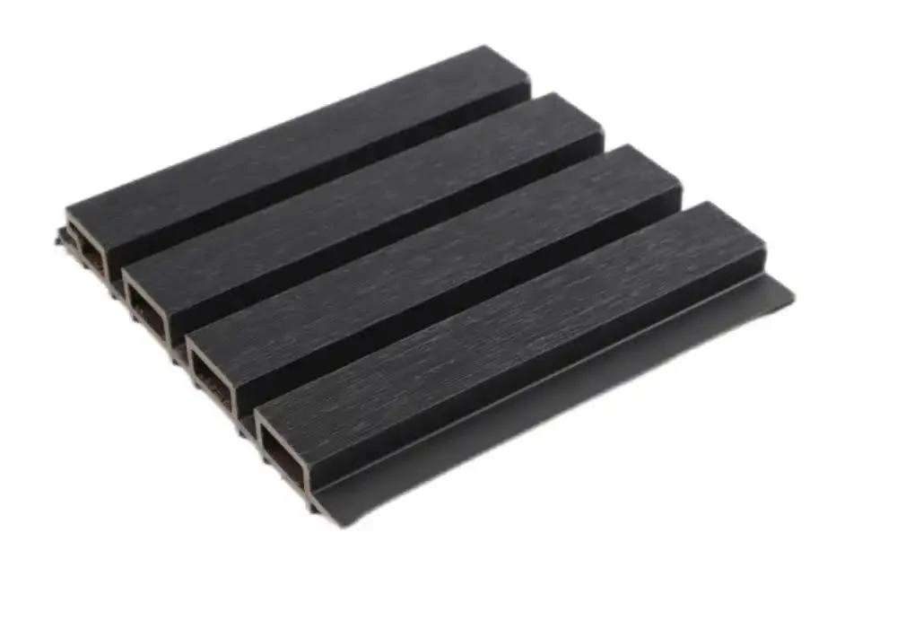 Black Composite Wide Exterior Cladding - Full View - San Diego