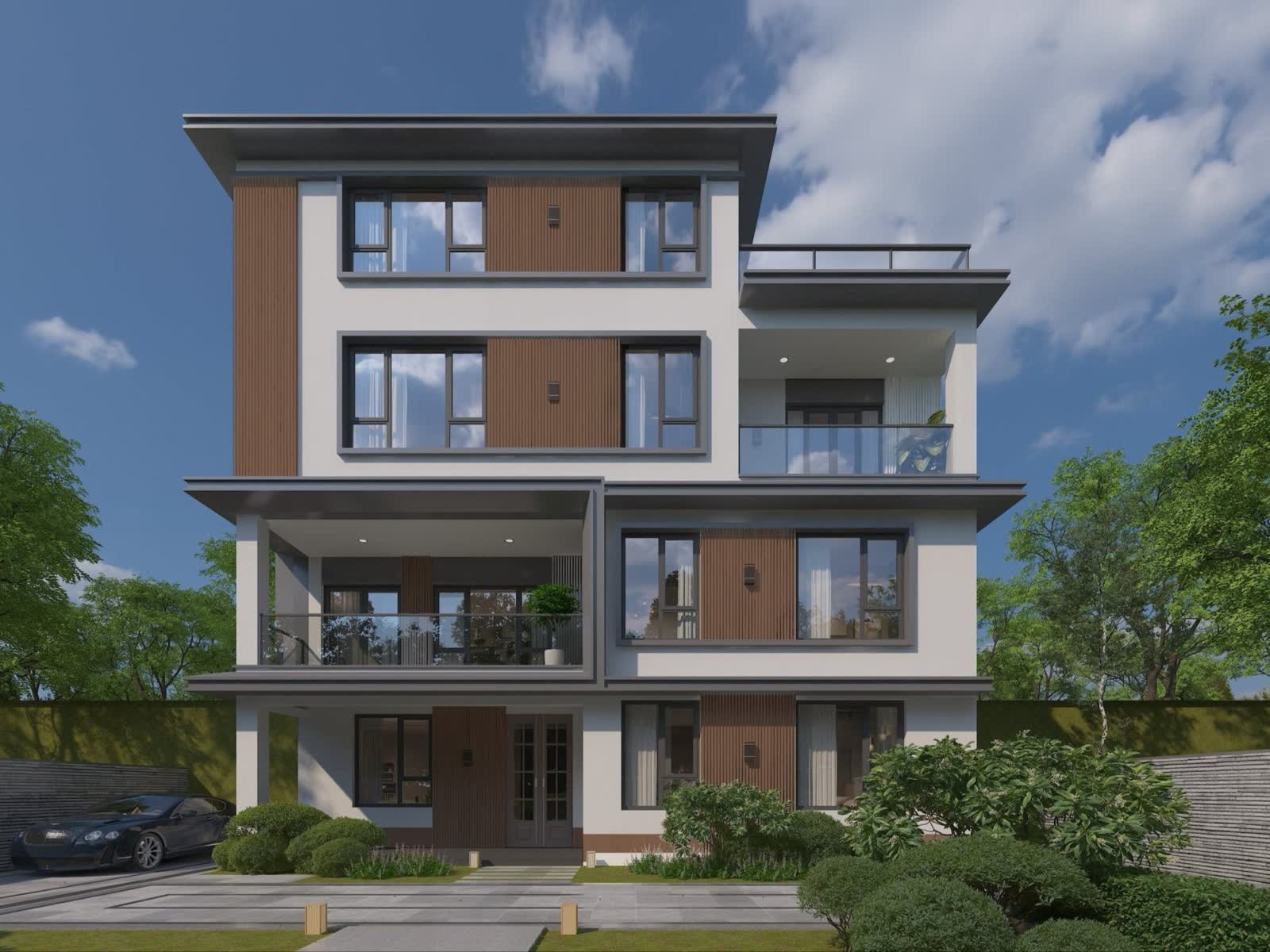 Brown Composite Wide Exterior Cladding 5 Pc Box 34 4 Sq Ft - Close Up Detail