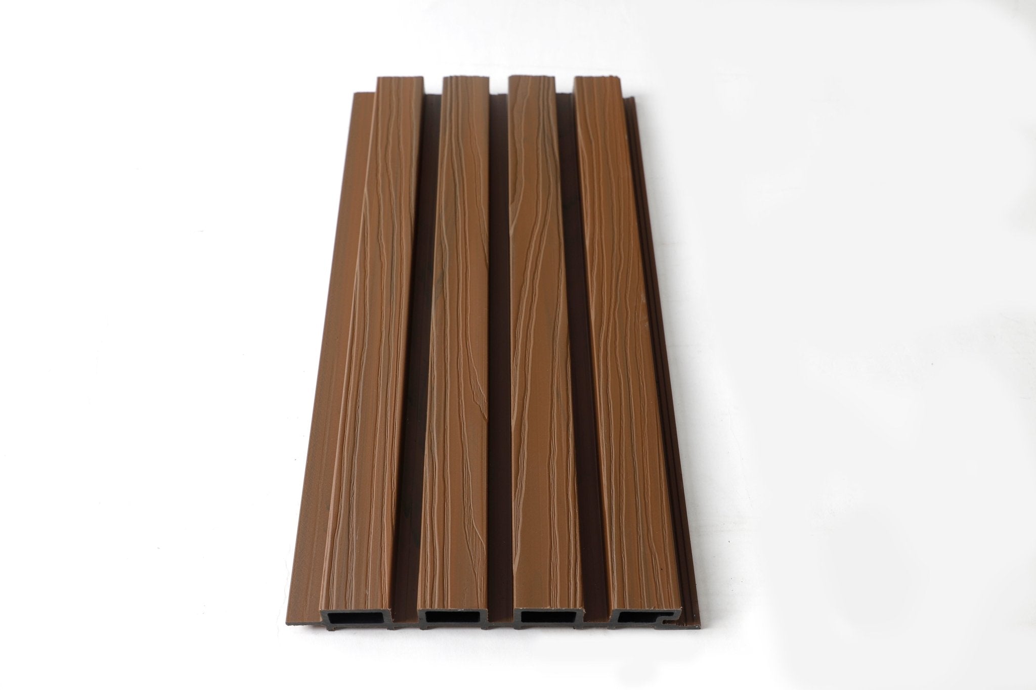 Brown Composite Wide Exterior Cladding 5 Pc Box 34 4 Sq Ft - Angle View