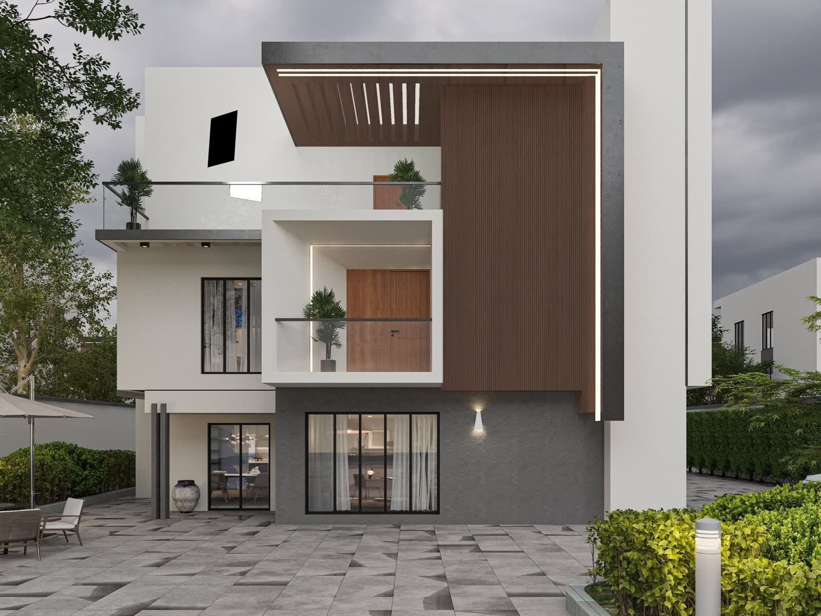 Dark Brown Composite Wide Exterior Cladding 4 Pc Box 23 2 Sq Ft - Additional View