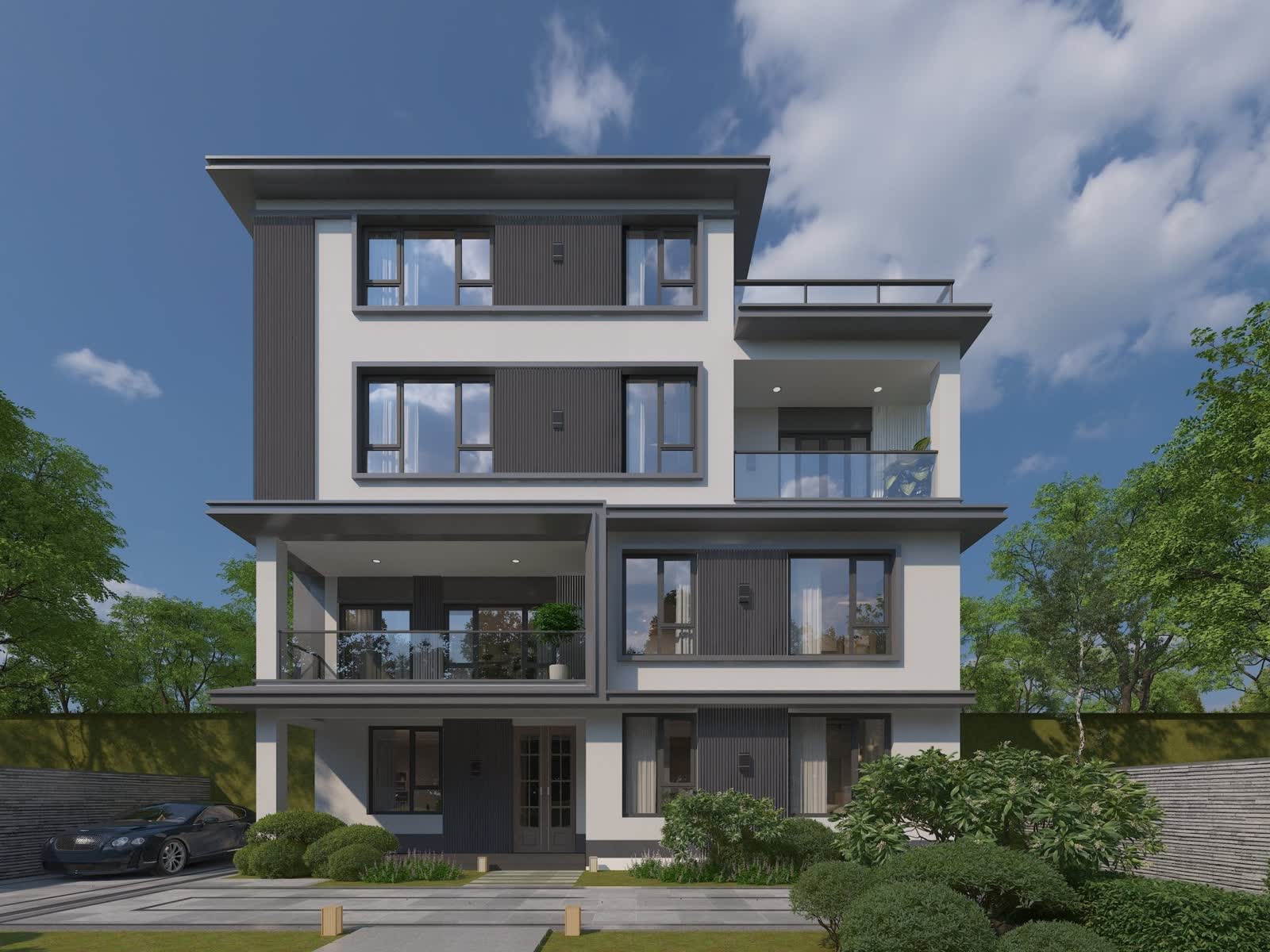 Gray Composite Wide Exterior Cladding 5 Pc Box 34 4 Sq Ft - Close Up Detail