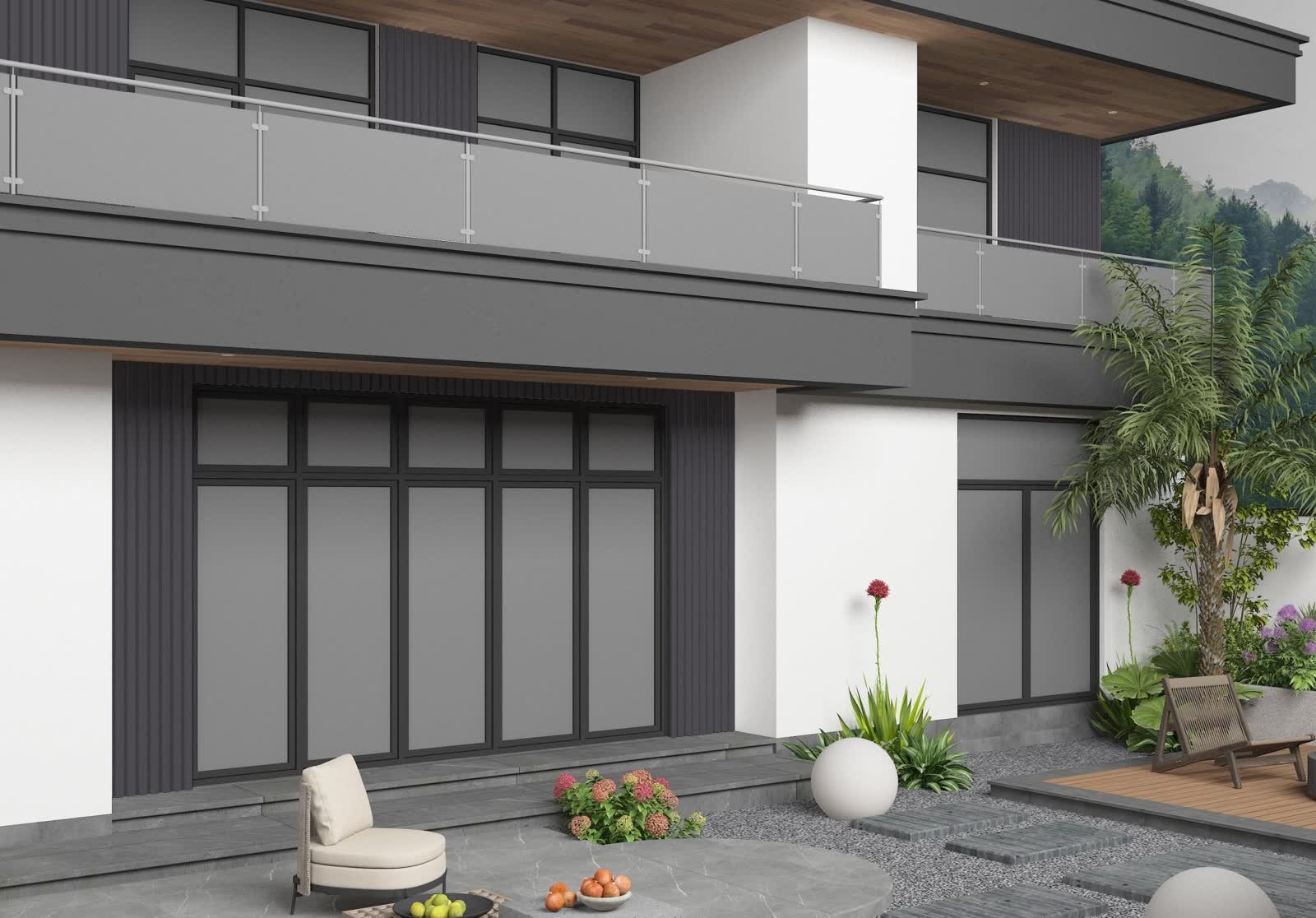 Gray Composite Wide Exterior Cladding - Additional View