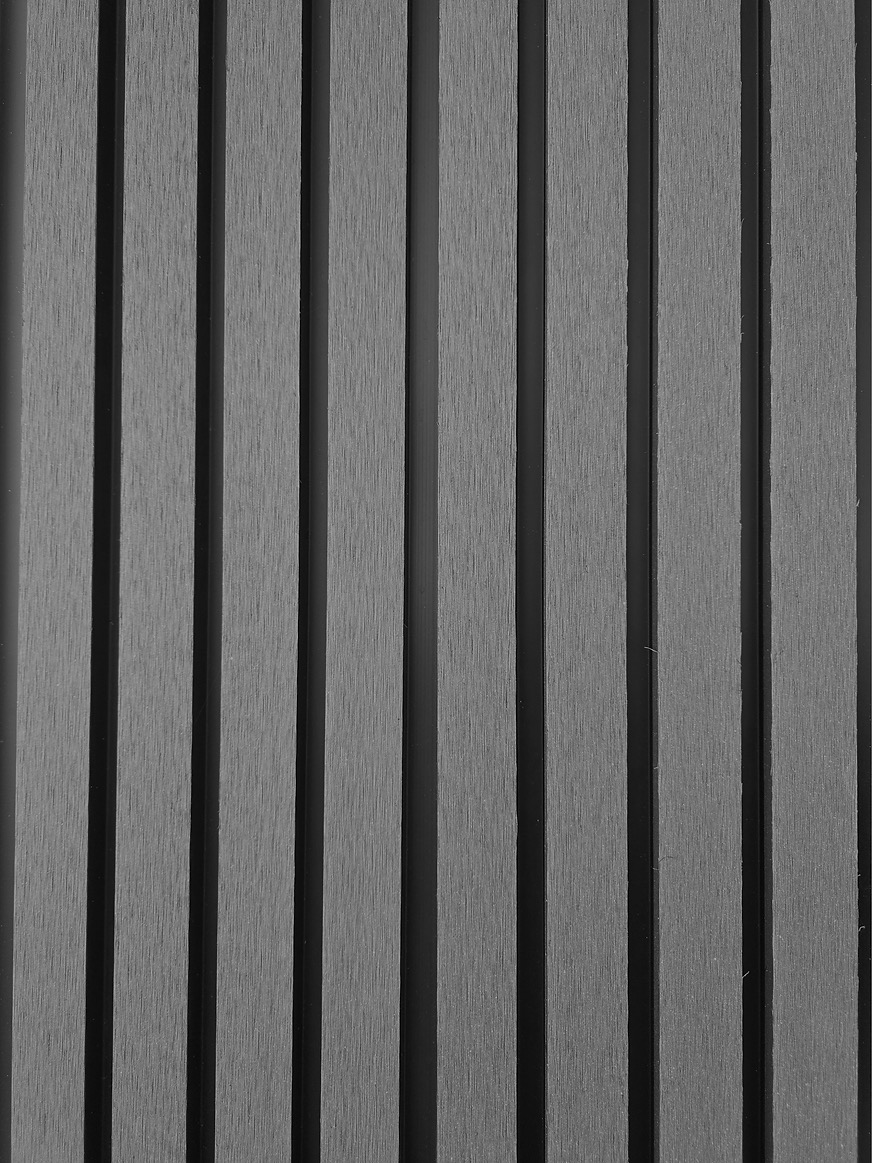 Grey and Black Exterior Composite Panel - Detail View