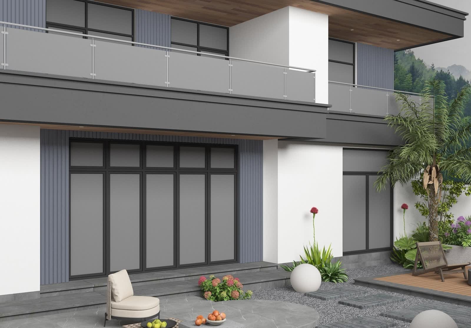 Light Gray Composite Wide Exterior Cladding - Additional View