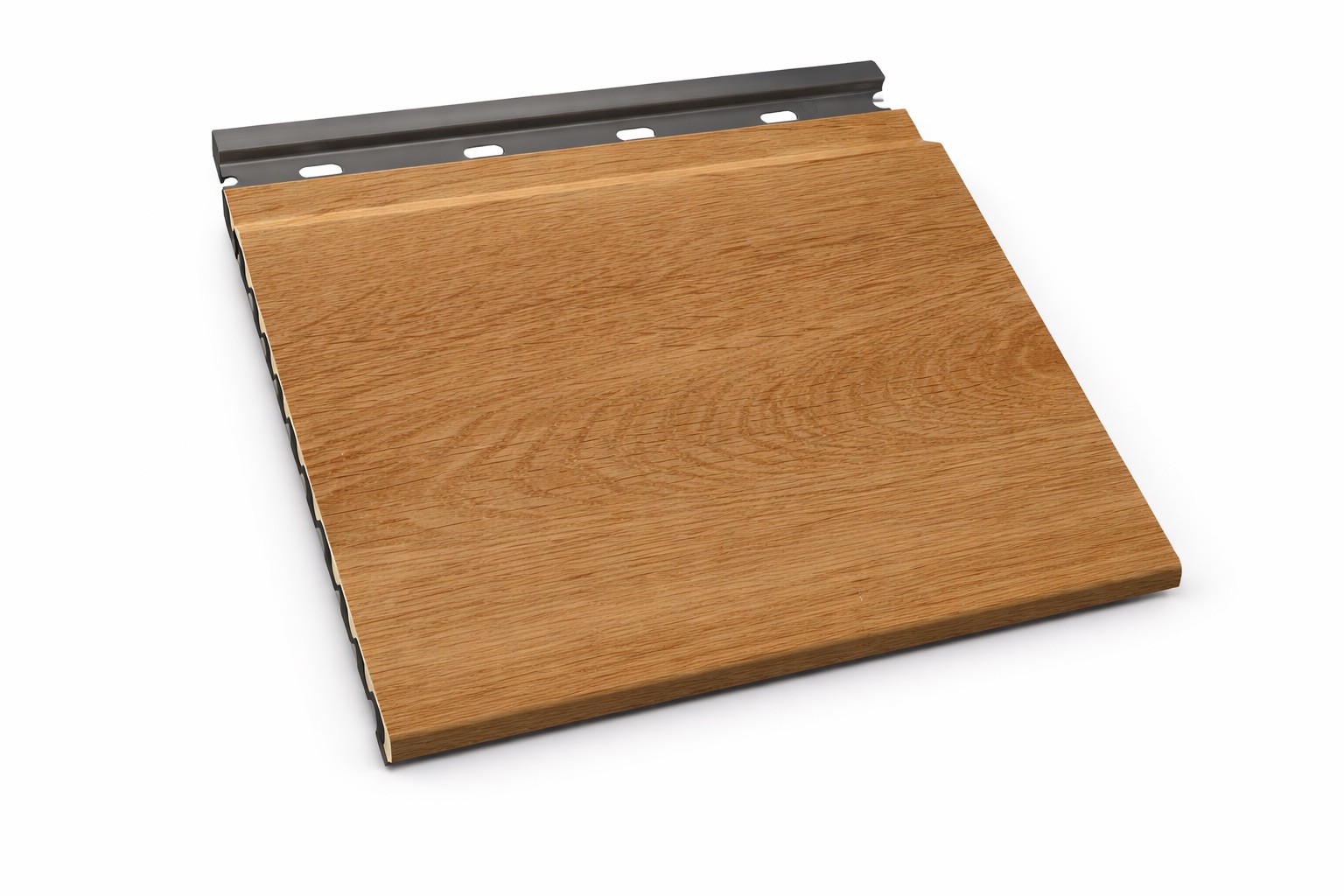 Natural Oak Exterior Shiplap Composite Siding - Full View - San Diego