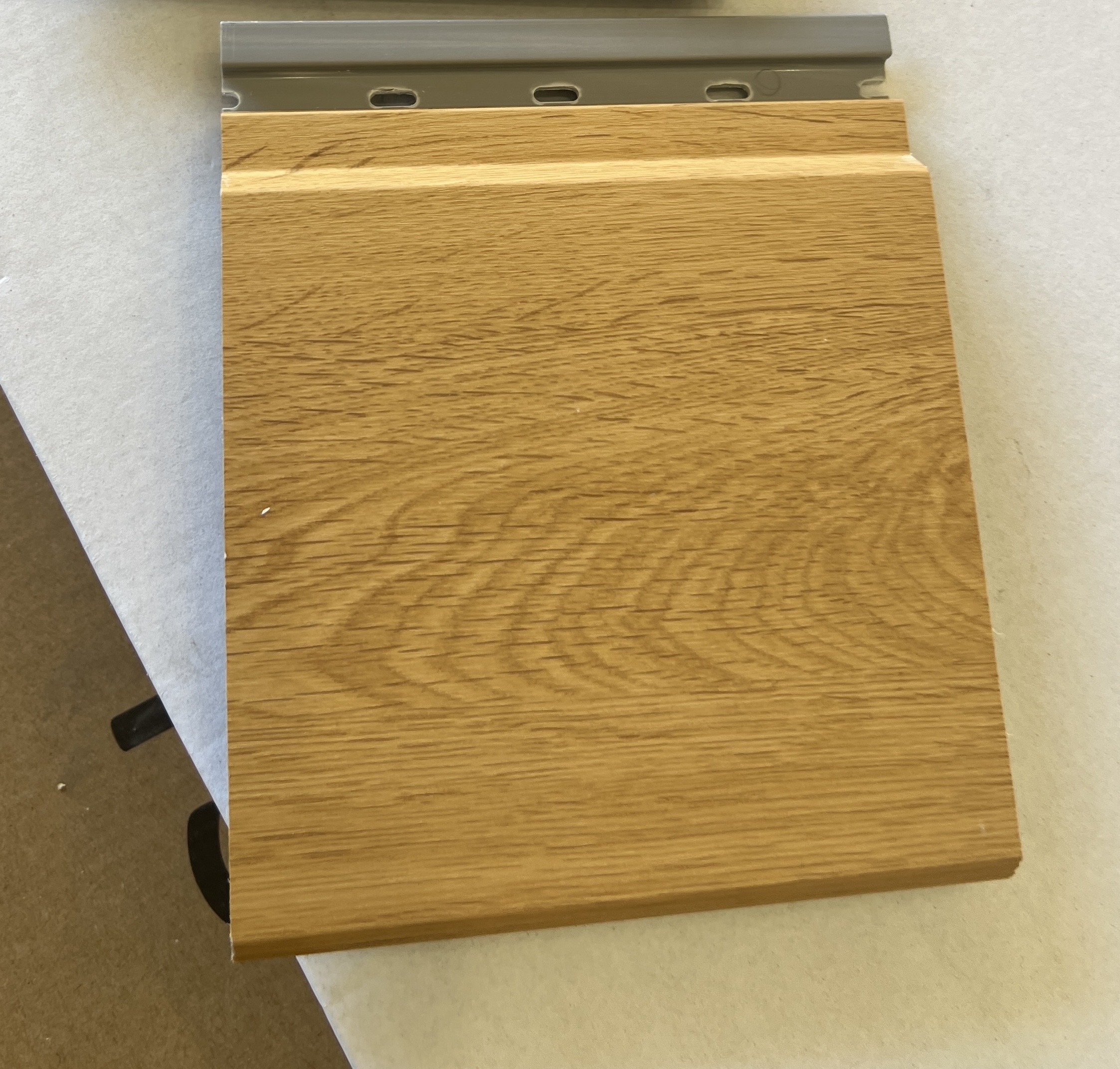 Natural Oak Exterior Shiplap Composite Siding - Detail View