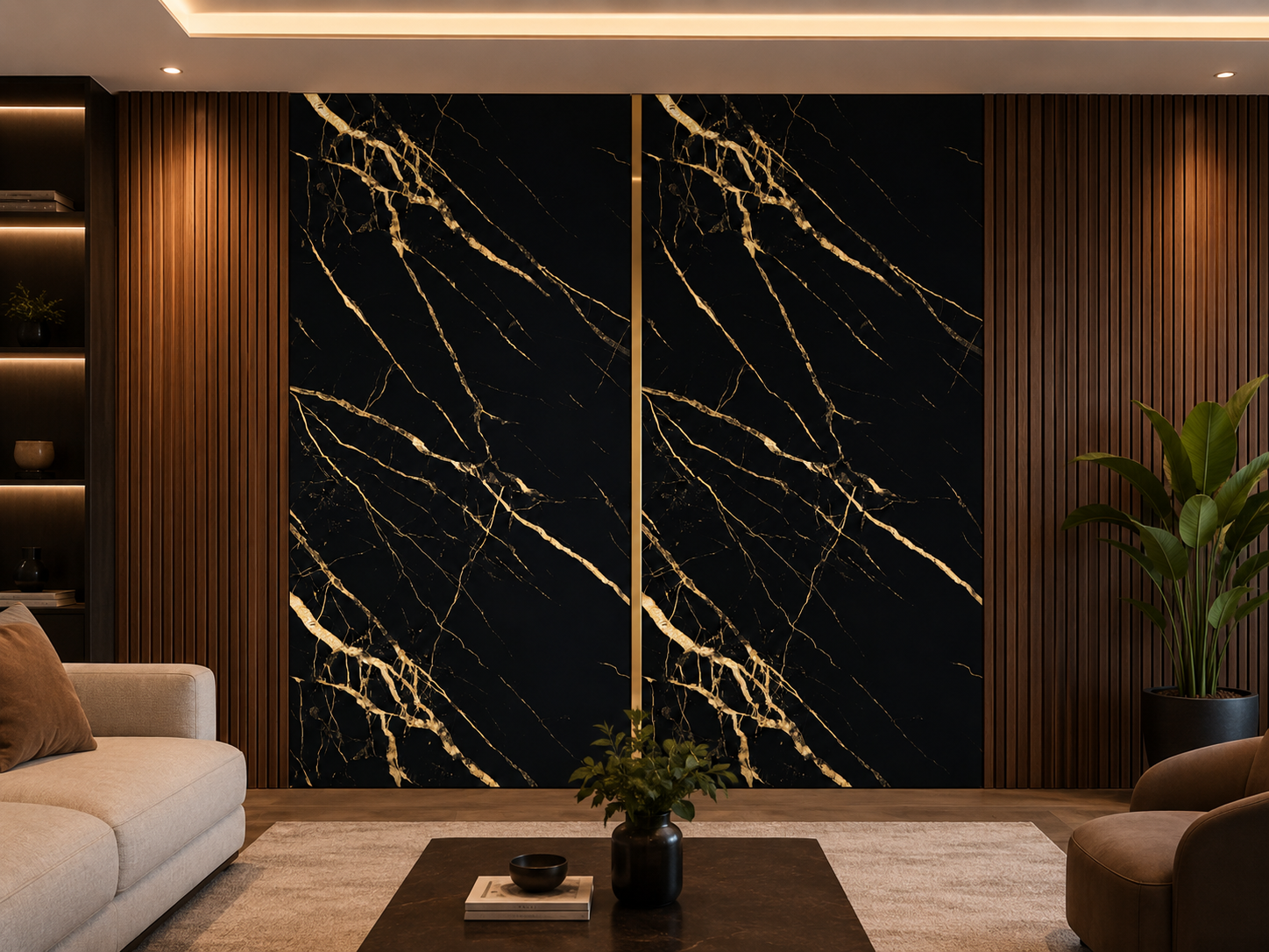 Noir Gold Vein - Close Up Detail