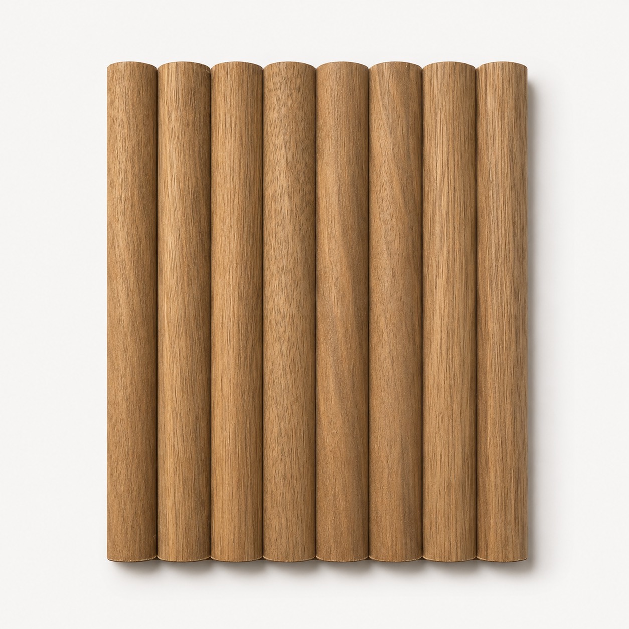 Flexible bamboo wood veneer panel front view