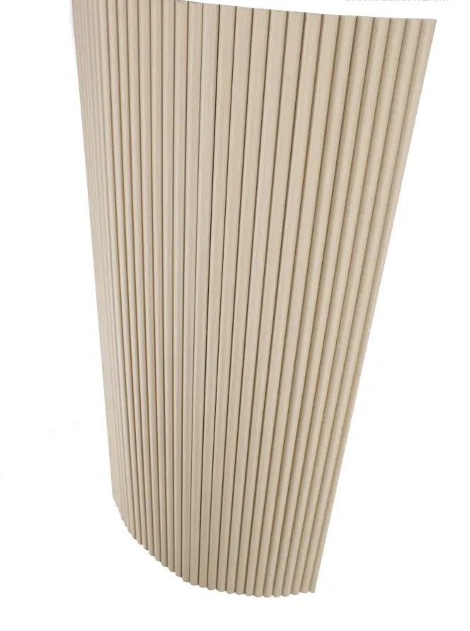 Flexible Walnut Semi-Circle Fluted Panel - Additional View