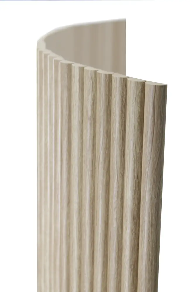 Flexible Walnut Semi-Circle Fluted Panel - Additional View