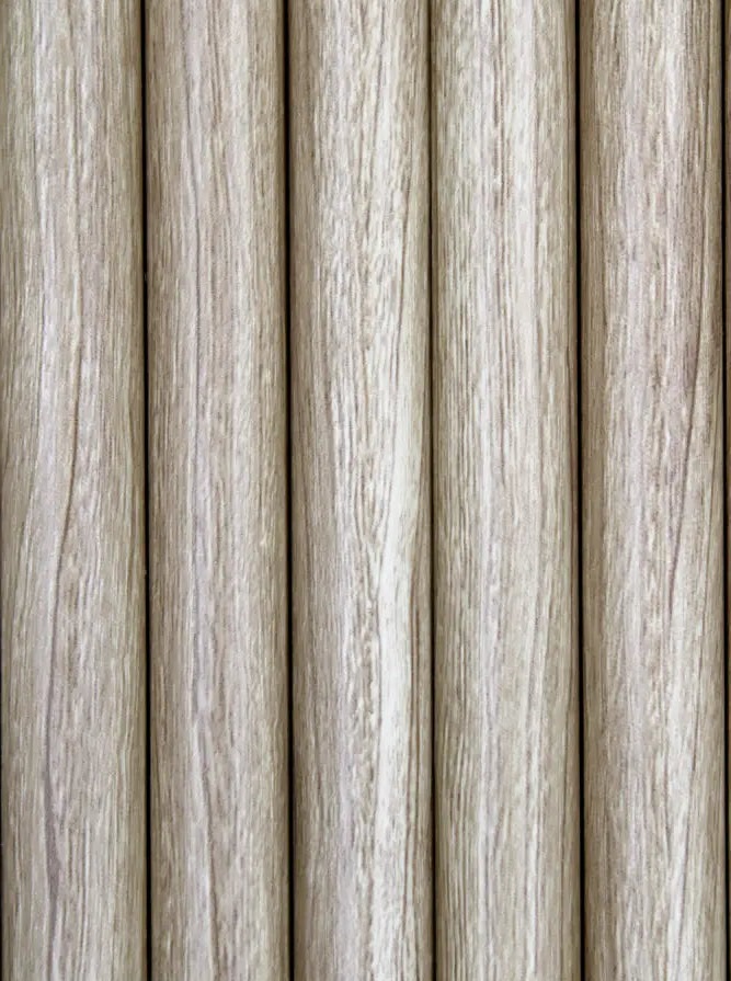 Flexible Walnut Semi-Circle Fluted Panel - Additional View