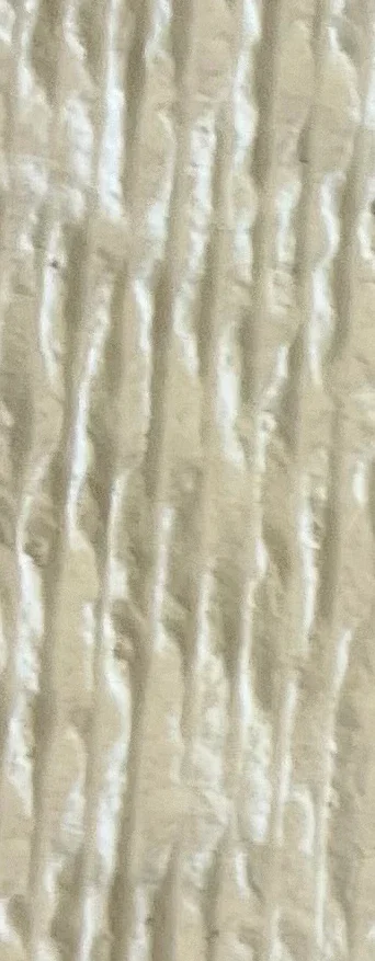Cream Fine Ribbing wall panel finish