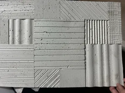 Mixed Architectural Relief wall panel finish