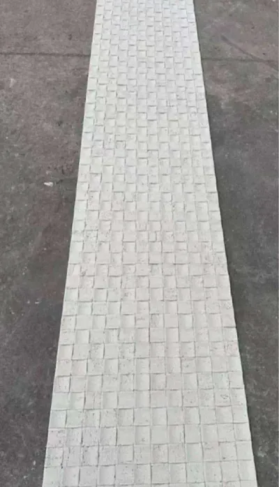 White Mosaic wall panel finish