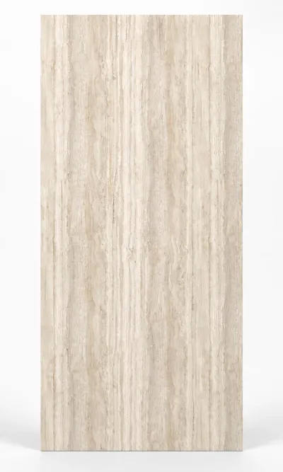 Natural Cream Travertine SPC Board wall panel finish