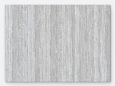 Silver Gray Travertine wall panel finish